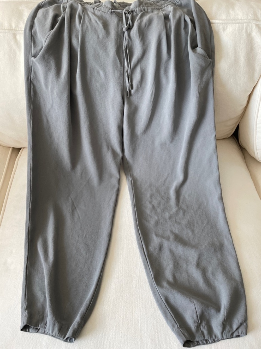 Eileen Fisher Relaxed Drawstring Joggers in Gray